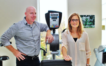 À l’ECTI, l’activité physique change des vies… c’est prouvé! Jean-Pierre Dupuis et Eva Guerin